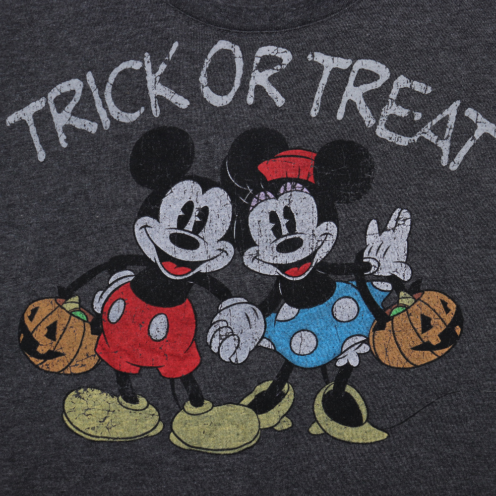 Disney Mickey Minnie Halloween Pumpkin Shirt XS